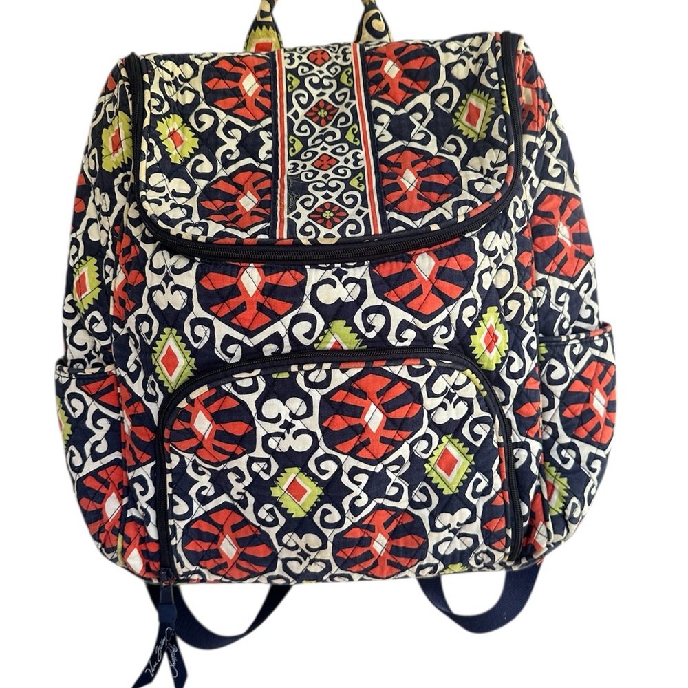 Vera Bradley Multi Color Backpack Lightweight Medium size
